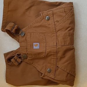 BROWN carhart Bib overalls size 9 month